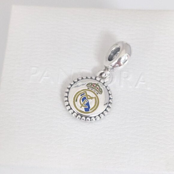 Pandora Real Madrid CF / Madrid Soccer Futbol Dangle Charm S925 Silver with box - Picture 7 of 9